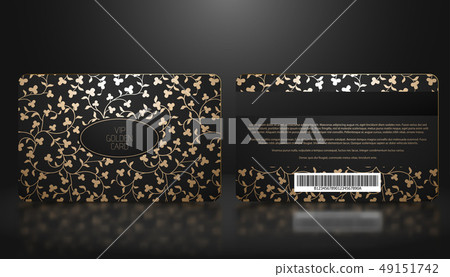 Vector template of membership or loyalty black VIP Vector template of membership or loyalty black VIP 49151742