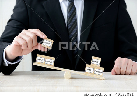 Balance between merit and demerit 49153881