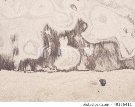 Sedimentary natural picture in yellow sand. 49156411