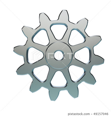 Metallic cogwheel. Isolated on transparent Metallic cogwheel. Isolated on transparent 49157046