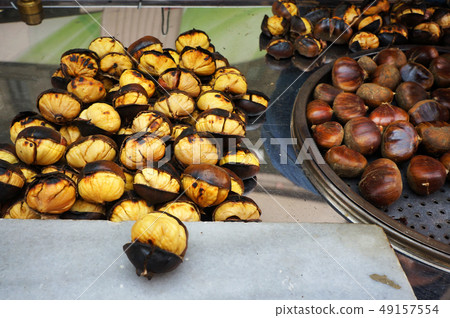 Roasted chestnuts. Street food in Istanbul, Roasted chestnuts. Street food in Istanbul, 49157554