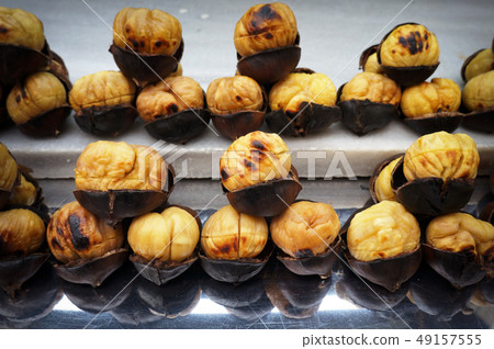 Roasted chestnuts. Street food in Istanbul, Roasted chestnuts. Street food in Istanbul, 49157555