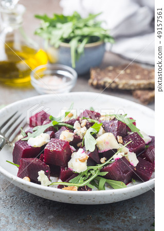 beetroot salad with blue cheese beetroot salad with blue cheese 49157561