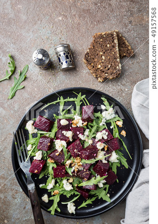 beetroot salad with blue cheese 49157568