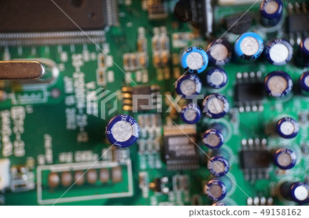 Circuit board background. Electronic hardware. Circuit board background. Electronic hardware. 49158162