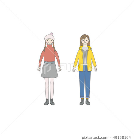微笑的女孩(秋冬季風格) 微笑的女孩(秋冬季風格) 49158164