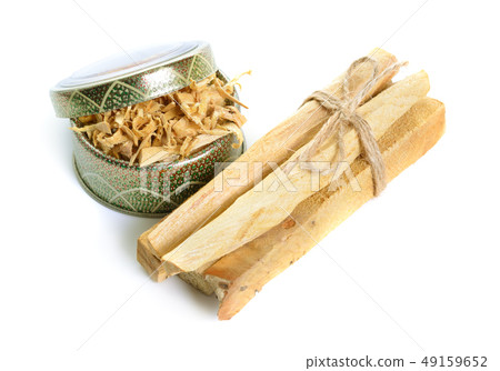 Palo santo, Holy Wood sticks isolated on white 49159652