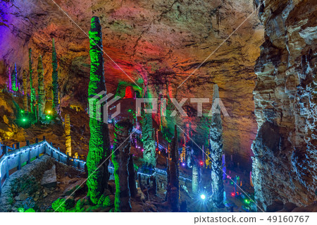 Huanglong Yellow Dragon Cave - China Huanglong Yellow Dragon Cave - China 49160767