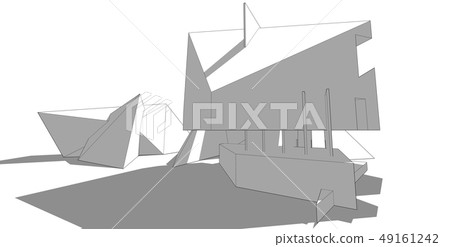 Abstract architectral drawing sketch,Illustration Abstract architectral drawing sketch,Illustration 49161242