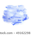 Watercolor blue spot isolated on white background 49162298