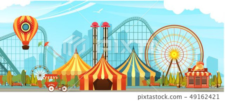 Amusement park circus Amusement park circus 49162421