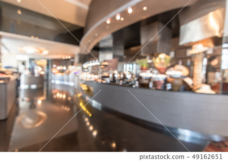 Restaurant open kitchen blur background in hotel - Stock Photo [49162651] -  PIXTA