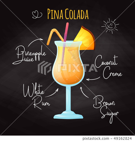 Recipe for an alcoholic cocktail Pina Colada 49162824