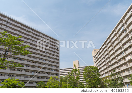 Retro housing complex Retro housing complex 49163253