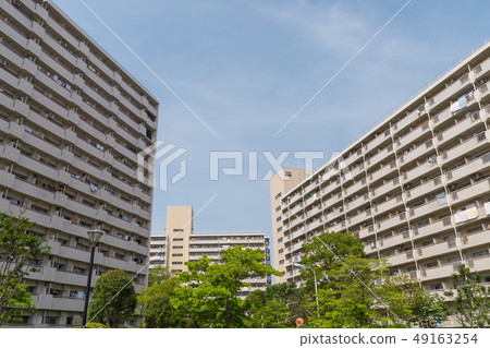 Retro housing complex 49163254