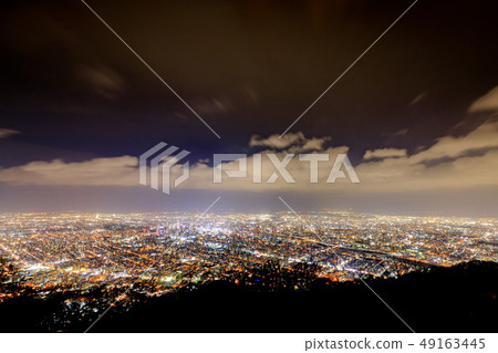 Night view of Sapporo Night view of Sapporo 49163445