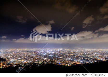 Night view of Sapporo Night view of Sapporo 49163447