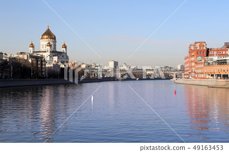 Moskva River and the Christ the Savior Cathedral Moskva River and the Christ the Savior Cathedral 49163453