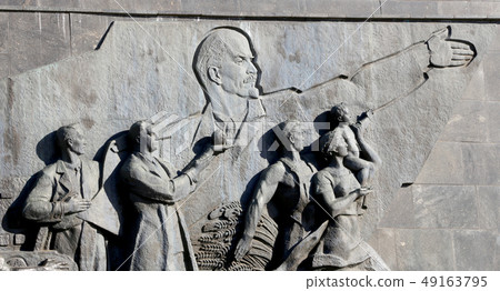 Monument of Sovjet space flight, Moscow, Russia 49163795