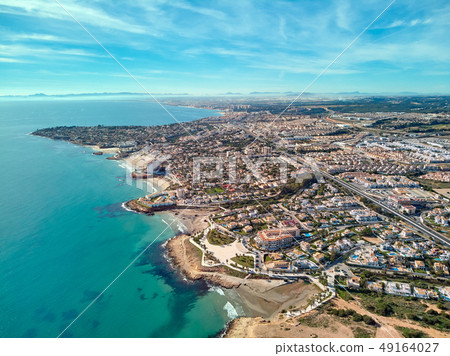 Costa Blanca aerial view. Spain 49164027