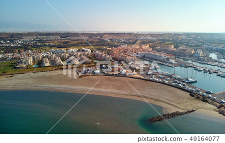 Aerial drone photography Almerimar townscape Aerial drone photography Almerimar townscape 49164077