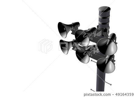 防災廣播圖像（透明材料） 49164359