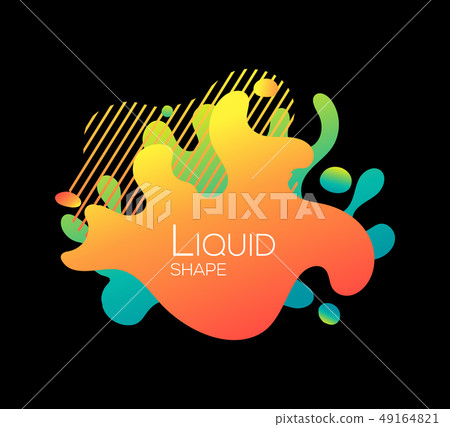Abstract flowing liquid elements, colorful forms, dynamic geometric shapes, gradient waves, vector Abstract flowing liquid elements, colorful forms, dynamic geometric shapes, gradient waves, vector 49164821