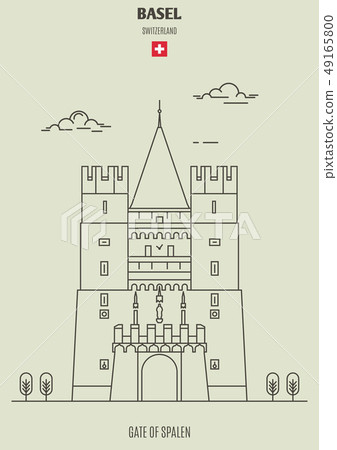 Gate of Spalen in Basel, Switzerland. Landmark 49165800