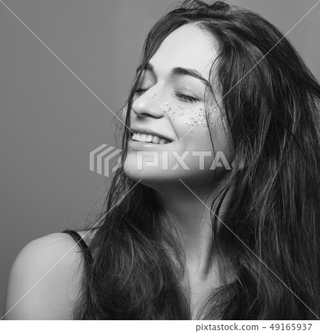 wavy hair beauty care treatment young female 49165937