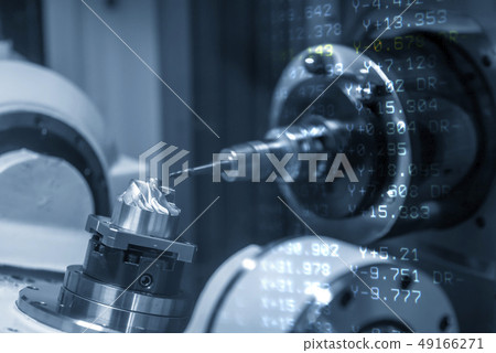 The abstract scene of 5-axis machining center The abstract scene of 5-axis machining center 49166271