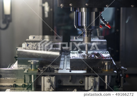 The operation of CNC machining center . The operation of CNC machining center . 49166272