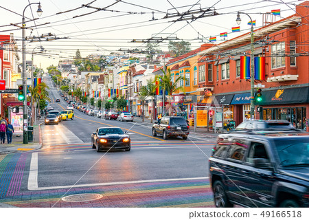 Area of the city of Castro,cluster of gay lesbian 49166518