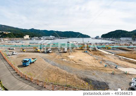 Miyagi Onagawa Town during the earthquake restoration work 49166625