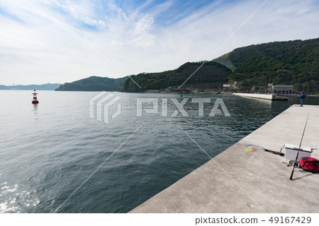 Miyagi Onagawa Port Ishihama breakwater and fishing Miyagi Onagawa Port Ishihama breakwater and fishing 49167429