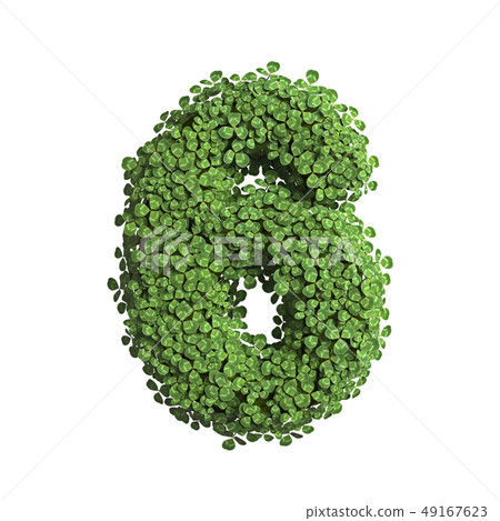 clover number 6 - 3d spring digit - Suitable for clover number 6 - 3d spring digit - Suitable for 49167623