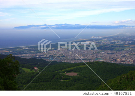 Ishikari Bay in the fog and Mt. Ishikari Bay in the fog and Mt. 49167831