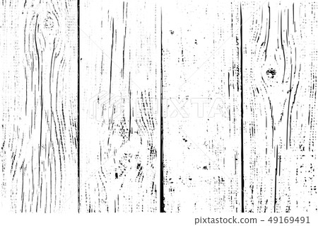 Distressed wooden planks overlay texture. Vector illustration. Wood grain background. 49169491