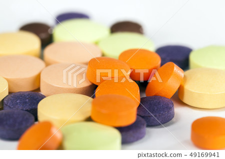 multi-colored tablets multi-colored tablets 49169941