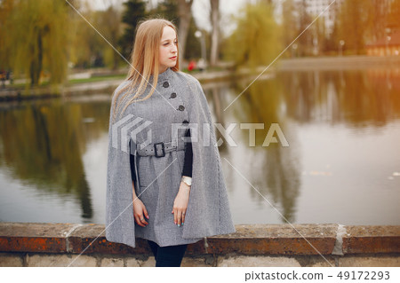 cute girl in a autumn cute girl in a autumn 49172293