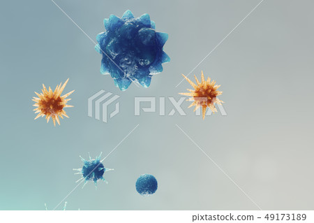 Abstract background virus. The concept of science and medicine, reducing immunity in the body 49173189