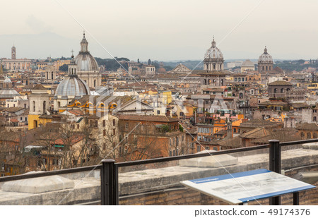 Rome city skyline view 49174376
