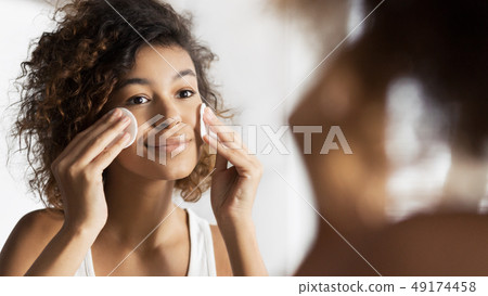 Morning facial treatment concept Morning facial treatment concept 49174458