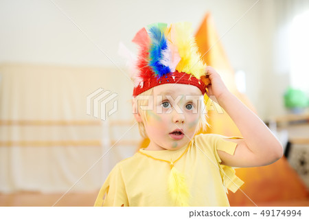 Little boy involved in performance children's Little boy involved in performance children's 49174994