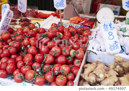 Asian Vegetable Shop Tomato Asian Vegetable Shop Tomato 49174997