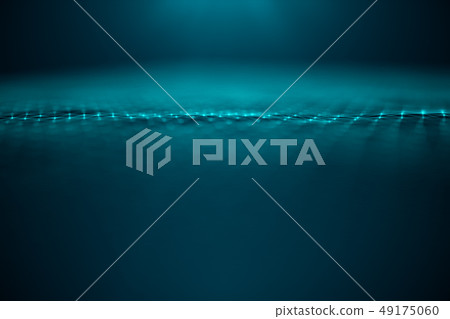Data technology, abstract global network. Global connecting, network connection dots and lines on 49175060