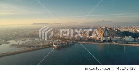 Aerial photo of Alicante cityscape Aerial photo of Alicante cityscape 49176423