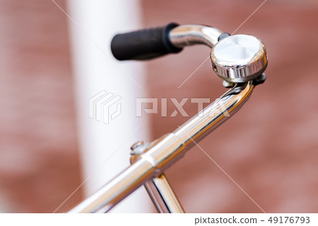 Retro style Bicycle with chrome details 49176793