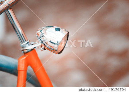 Retro style Bicycle with chrome details 49176794