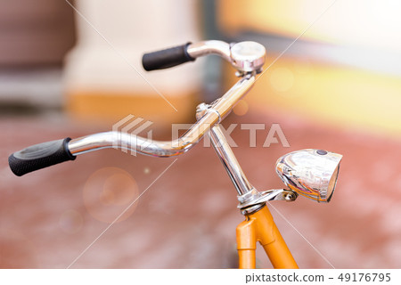 Retro style Bicycle with chrome details 49176795