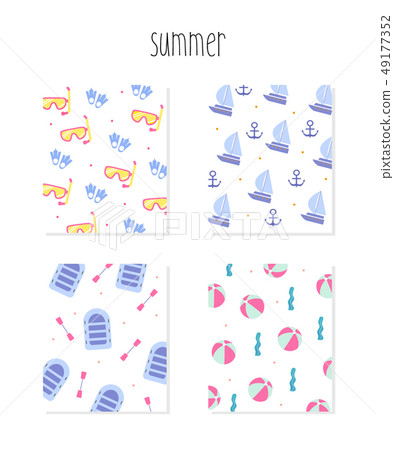 Summer pattern illustration Summer pattern illustration 49177352